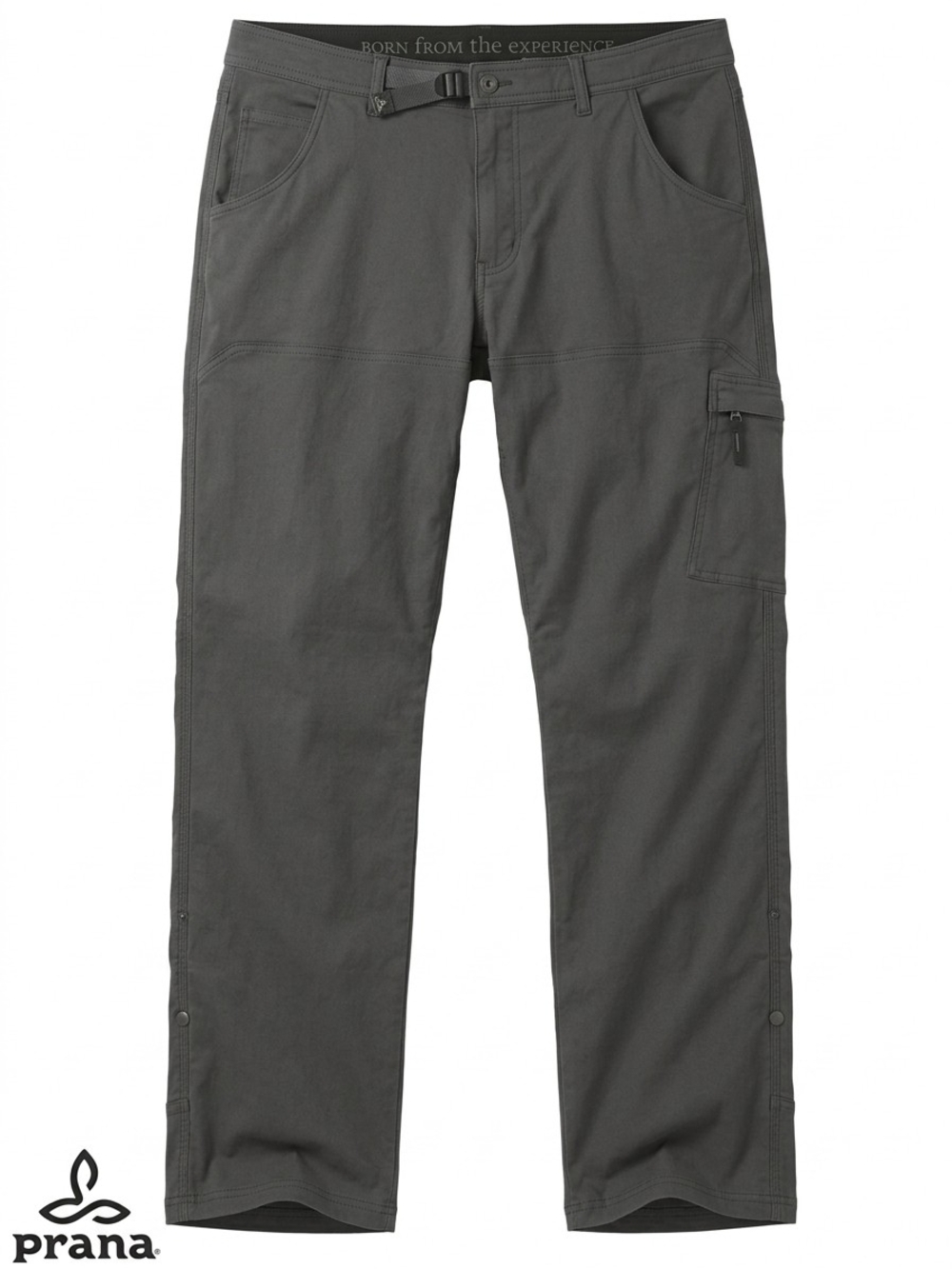 prAna Zion Hiking Pants Stretch Nylon Cargo Tactical Trail Charcoal Men Size 36